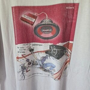 Rare Vintage 90s Sony Xplod Mobile Electronics T-Shirt Graphic Print Men's